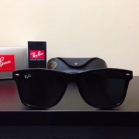 kacamata hitam rayban wayfarer lensa 100% original polaarized black!!
