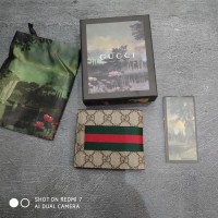 DOMPET KULIT/PRIA/PANJANG /PENDEK /KARTU GUCCI LOGO BEE