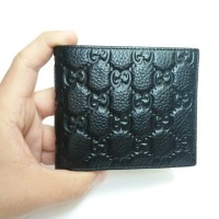 DOMPET PENDEK PRIA KULIT GUCCI BLACK