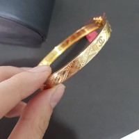 Gelang Emas asli model Rantai lebar variasi