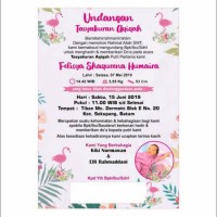 75 Koleksi Contoh Undangan Aqiqah Dan Turun Tanah Gratis Terbaru