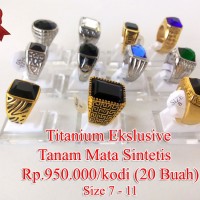 Lanka 20 buah Ikatan / emban / Ring Cincin Titanium Eklsklu