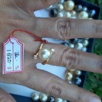 CINCIN EMAS MUTIARA AIR LAUT WHITE GOLD ORIGIN LOMBOK