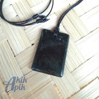 Kalung Blackjade Liontin Black Jade Batu Giok Hitam Asli Aceh