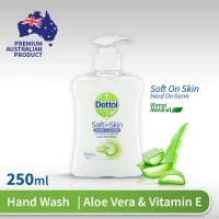 Dettol Hand Wash Soft on Skin Aloe Vera - 250ml - Sabun Cuci Tangan