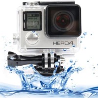 housing waterproof case for gopro hero 3 - hero 3 plus - hero 4 silver