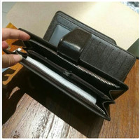 Jual DOMPET PRIA ORIGINAL PANJANG KULIT ASLI BRANDED KEREN IMPORT