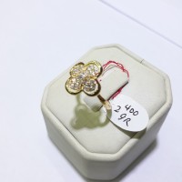 UNIK Cincin emas kuning kadar 700 berat 2.4 gram size 1