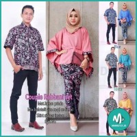 BAJU Couple Rabbani Set Lowo Batwing BATIK MUSLIM COUPLE