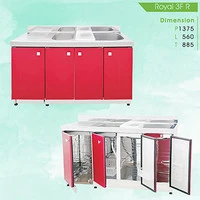 kitchen set sink 2 lubang