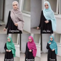 HS | HIJAB DAILY PASHMINA kerudung jilbab simple Sabyan Diamond Murah