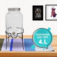 Dispenser jar kaca classic est. 1925 silver