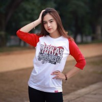 Kaos Distro Etnik Batak Raglan Horas Indonesia