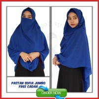 Hijab Pashmina Instan Jilbab Pastan Syari Sofia Jumbo Kerudung Syar'i