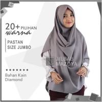 Jilbab Pashmina Instan Jumbo / Pastan Zakia Diamond Crepe Syari