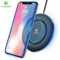 Floveme Qi Charger Wireless Qi untuk iPhone X8 / XR / Samsung Galaxy