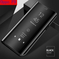 Flipcover Clear View Oppo F9 F5 A3S F7 Mirror Case Standing Cover Baru
