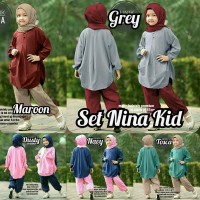 Baju muslim anak VC - Nina Kid Atasan bahan balotely LD88 Pjg5