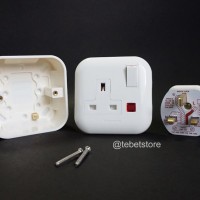 STOP KONTAK AC STEKER AC INBOWDUS MERK PANASONIC LENGKAP electro p