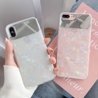 Import Casing Back Cover Motif Kulit Kerang Akrilik dengan Cermin unt