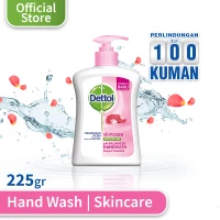 Dettol Sabun Cuci Tangan Skincare - Botol Pump 225mL - Ekstra Pelembab