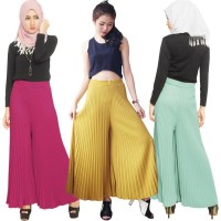 Kulot Lipit Lebar Celana Wanita Jumbo BestSeller fit to Big Size