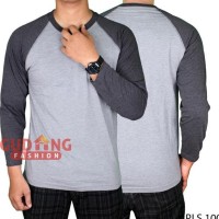 Kaos Raglan Polos Depan Belakang PLS 100