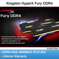Jual Kingston HYPERX FURY 4GB DDR4 26   66MHz DIMM MEMORY RAM