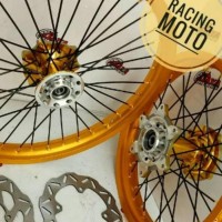 PAKETAN VELG MOTOR HONDA CRF 150 VELG RING 19-16 FREE CAKRAM PLUS STEL
