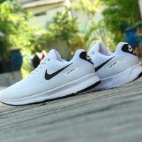 Sepatu Nike Airmax Zoom GRADE ORI Full White Putih Sport Casual Pria