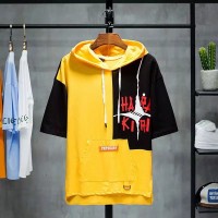 IMPORT Kaos Hooide Gaya Korea Baju Distro Keren Pria Cowok