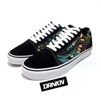 Sepatu Vans Old Skool OS Motif Aloha Marijuana - PREMIUM IMPORT