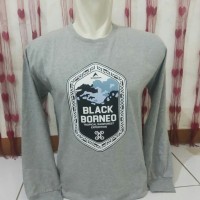tshirt/baju/kaos/longsleve eiger black borneo