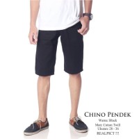 Chino Dc Hitam Pria (Grosir Celana Pendek Murah)