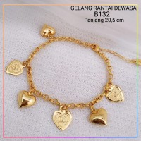 gelang xuping gelang dewasa love channel lapis emas gold B132