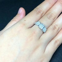 Cincin wanita full berlian mata 3 NA48