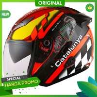 Dijamin Murah Helm KYT Galaxy Slide Double Visor Motif Branded