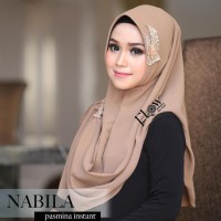 JILBAB INSTAN ORGANZA SYAR'I KERUDUNG PASHMINA INSTAN NABILA ORI FLOW