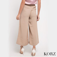 Promo KORZ Celana  Kulot  7 8 Formal  Kerja Beige M 