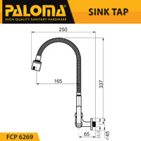 Jual Tap PALOMA FCP 6269 Keran Kran Flexible Sink Wastafel  