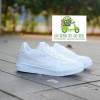 SEPATU PUTIH NIKE AIR FORCE AIRFORCE ONE FULL WHITE COUPLE 37-44 GOJEK