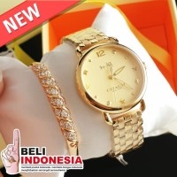 Jam Tangan Wanita Merk Coach Original Gelang Type :15042811 Box Set4