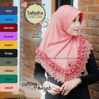 JILBAB INSTAN MURAH SAFESHA CUTTING LAYER / JILBAB SYARI / BERGO INSTA