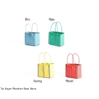 Tas Anyam Monokrom Warna Besar