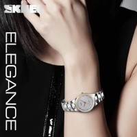 Jam Tangan Wanita Original Elegan SKMEI 1282 Rantai Anti Air ROSEGOLD