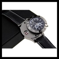 Jam Tangan Pria Korek Elektrik Usb Hadiah Api Rokok Quartz Casio Oulm