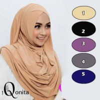 Promo Jilbab Instan Qonita Bahan Jersey Instant Hijab Terlaris