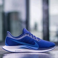 Sepatu Pria Wanita Nike Zoom Pegasus 35 Turbo Blue Sneakers Premium