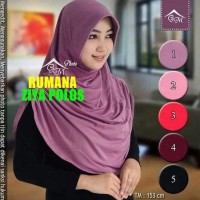 Jilbab Langsung / Instan / Syria / Bergo Rumana Polos Jersey - Bata
