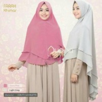 Terbaru KHIMAR ceruty jumbo 2 layer hijab jilbab syari kerudung